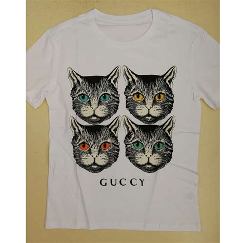 gucci black cat t shirt price|gucci cat carrier knock offs.